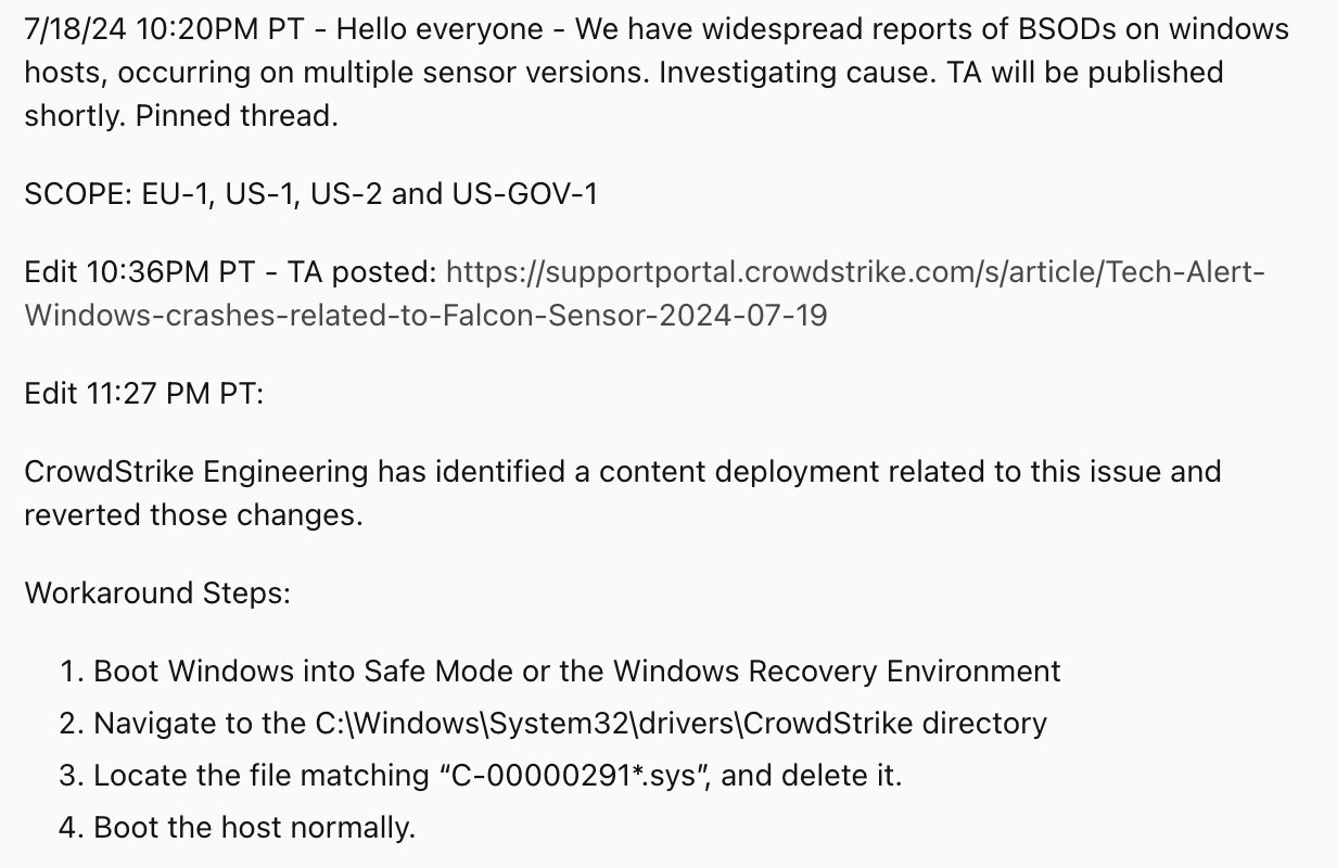 Microsoft Windows Major Service Outage Globally | iiQ8 Solution for Windows Error