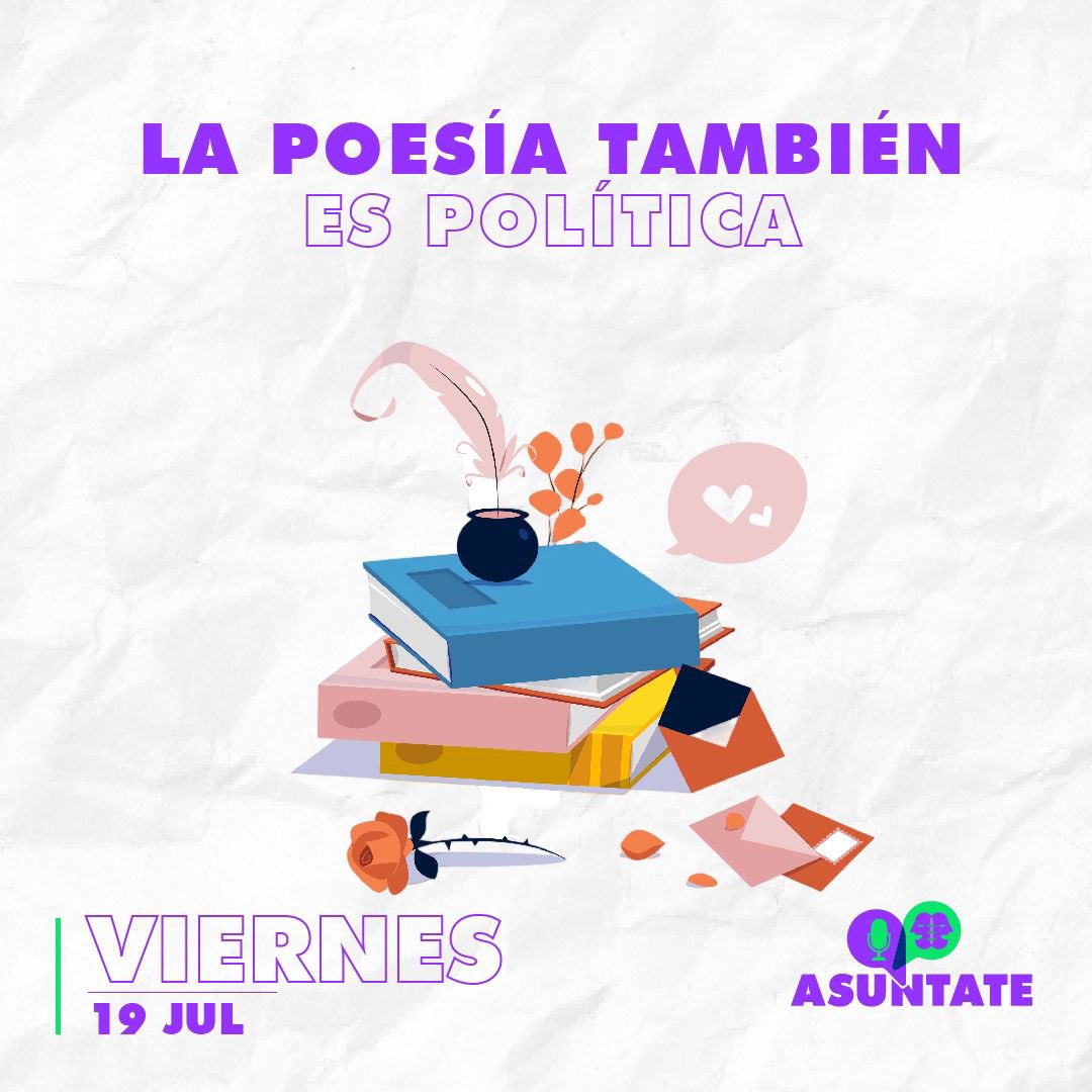 AsuntatePodcast's tweet photo. 📢 11avo EP. Conversamos con el escritor y promotor cultural, Aníbal Bonilla sobre el rol de las artes en la política. Desde la poesía ¿Cómo se puede entender el relacionamiento humano? ¿Cómo hacerle frente a las dinámicas del poder?
 
🔜 https://t.co/4NX0AG5veo https://t.co/4GFJXrBKmM
