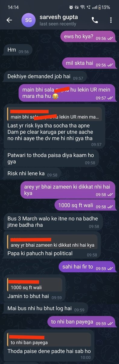 MukeshMohannn's tweet photo. आप सर्वेश गुप्ता है और आप अभी ED में है।

सर्वेश जी ने 2022 SSC CGL में सलेक्शन लेने का गुप्त तरीका अपने अज़ीज मित्र से साजा किया है।

आपके पापा की पॉलिटिकल पहुंच है, तो आप भी सर्वेश जी वाला गुप्त तरीका इस्तेमाल करे और राजा हो जाएं।  
#UPSCscam https://t.co/1l5ulfCrOb