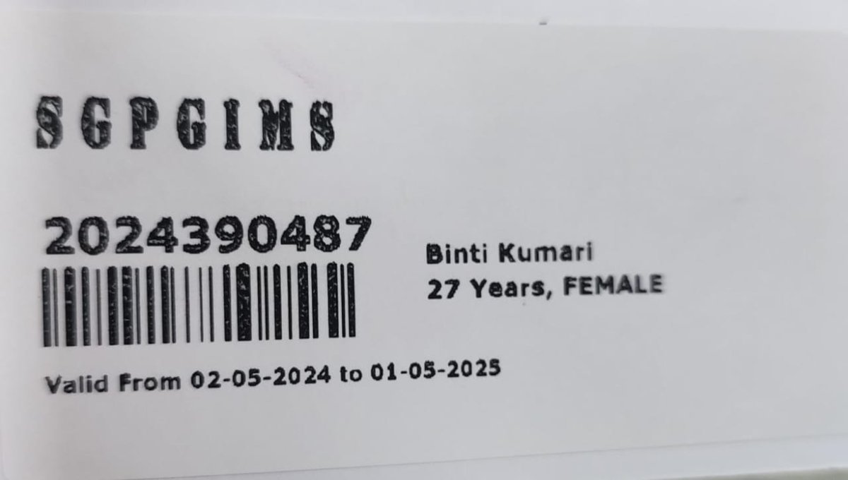 IASHISHfromIND's tweet photo. 5 Unit #URGENT #Blood Required 

#Patient Name-Binti Kumari 
CR No-2024390487
O-('O' Negetive)  

Omkar Kumar 
Contact No.- 8789705702

Location -Sanjay Gandhi Postgraduate Institute of Medical Sciences,Lucknow (SGPGIMS, Lucknow)
लखनऊ में रहने वाले कृपया शीघ्र मदद करें 🙏
@B4Deo https://t.co/O7y3PcTjcU