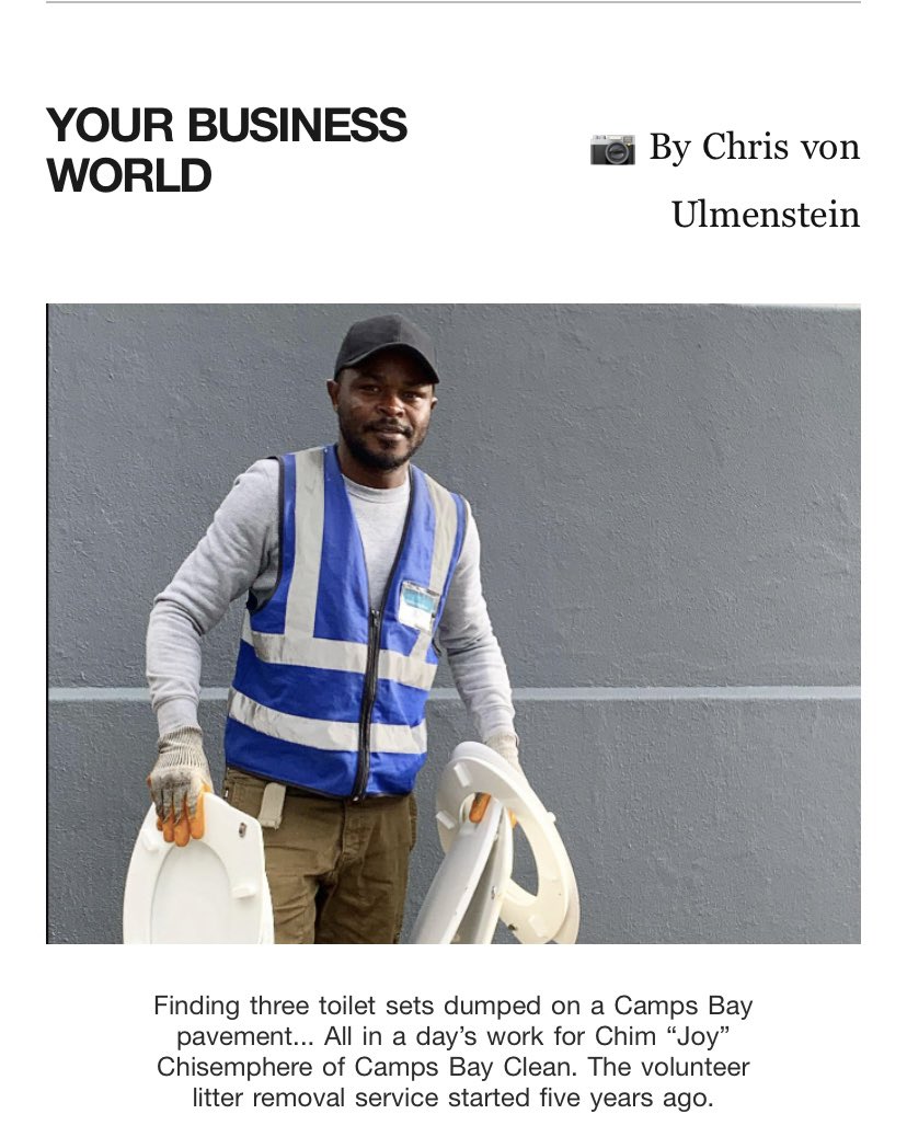 Thank you Business Maverick, <a href="/dailymaverick/">Daily Maverick</a> 💙💙💙#campsbayclean