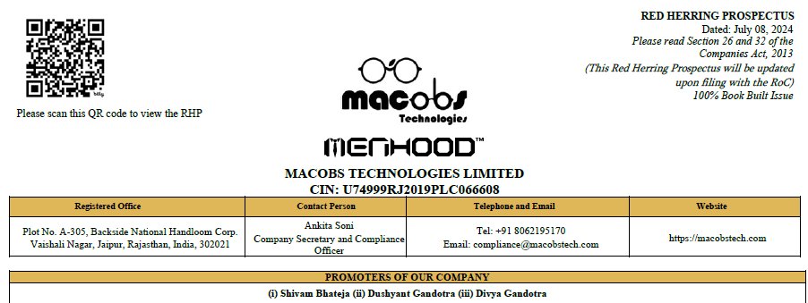 rohiitian's tweet photo. Macobs Tech (Menhood) #SME #IPO review
1. "Below-the-belt" grooming products. Sourcing in-house R&D products from China. Some innovations (ceramic vs steel blades, LED lights for visibility etc.)
2. Many D2C biz struggle to go from 2-3 cr to 10 cr/mo. Will they succeed?
1/3 https://t.co/qKp5JWqLqI