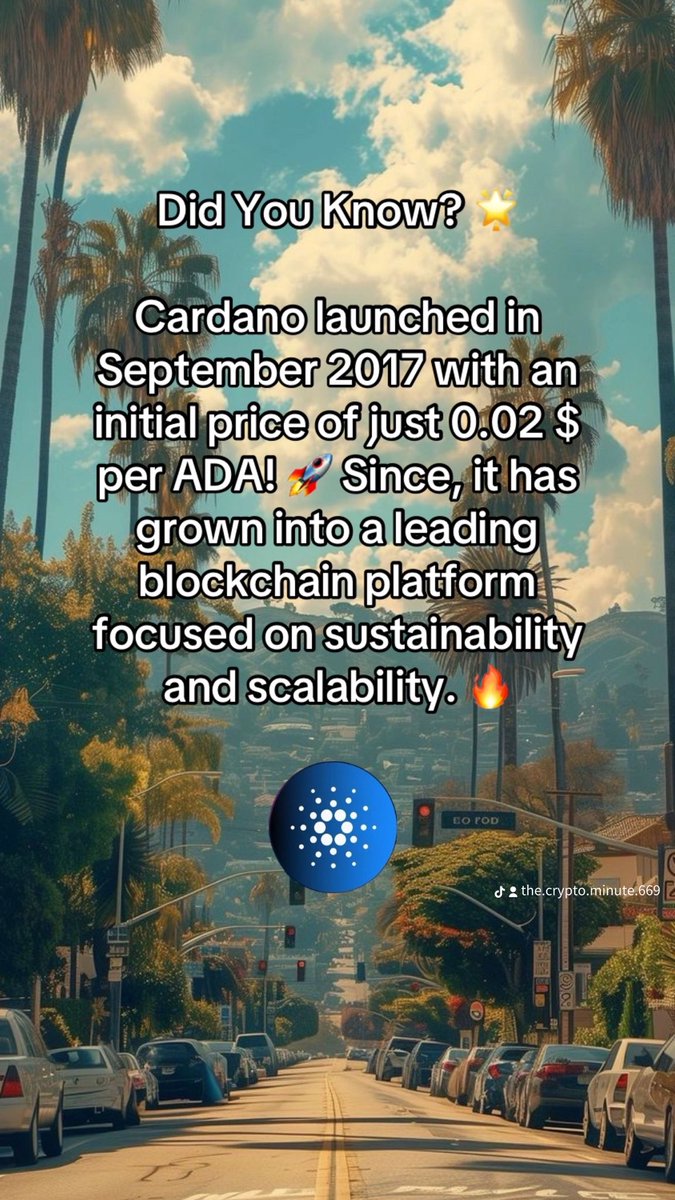 Did You know ..? Ada Cardano !!🚀💻
#ADA #Cardano #Crypto #DYOR #Bullrun2024