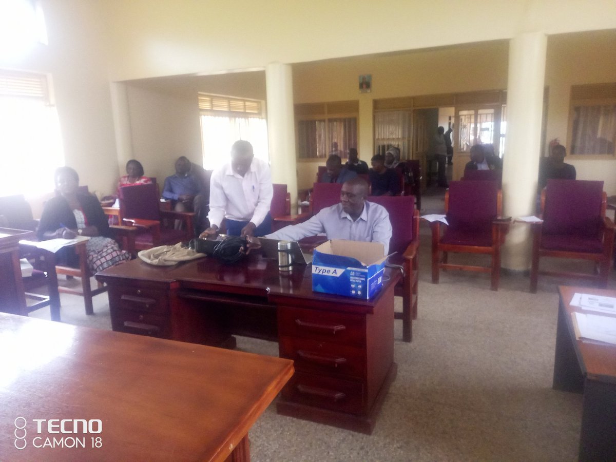 Consultation meeting on the new local government performance manual and dissemination of the local government performance assessment Results for the Financial Year 2023/2024. The team is from the Office of the Prime minister.