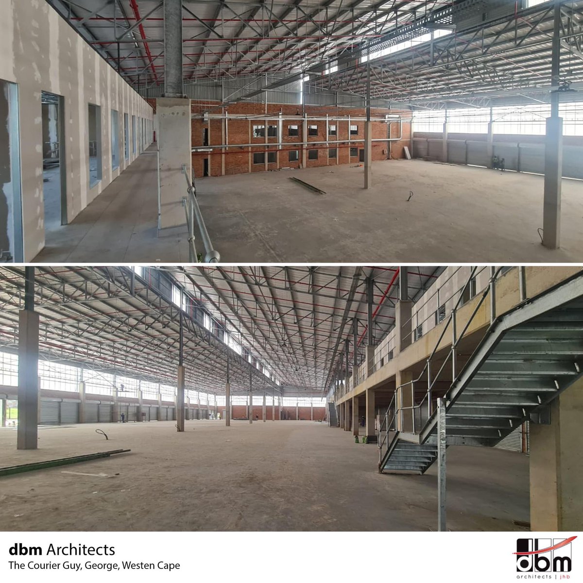 DBM_Arch's tweet photo. The Courier Guy,George is shaping up beautifully.

#dbmarchitects #thecourierguy #georgewesterncape #distribution #distributioncenter #warehouse #Construction #designstatement #DesignThinking #creativedesign #VisualImpact #constructionsite #BrandIdentity #SouthAfrica https://t.co/47C7fWkHwJ