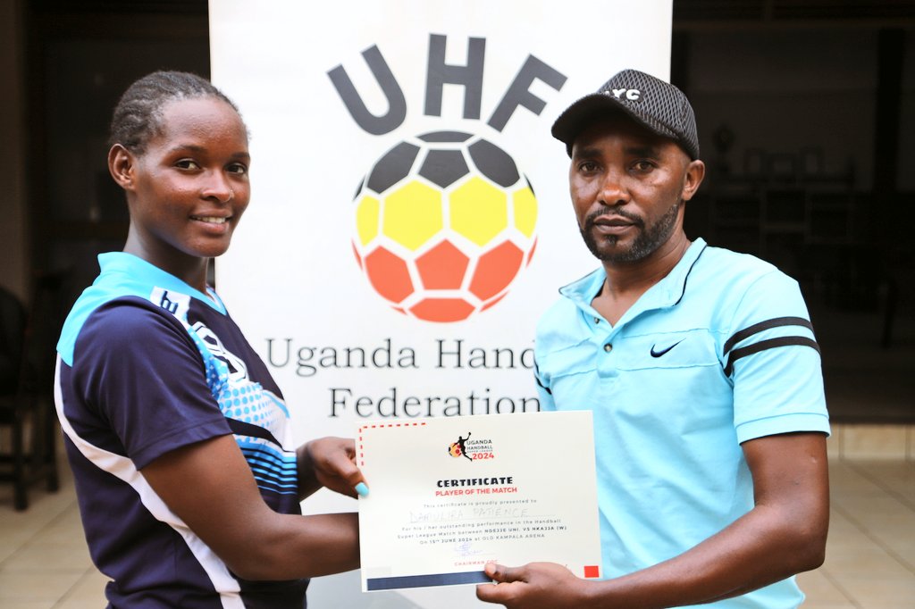 RazeLeePatience's tweet photo. We are Team #GoExtreme @RihamUG @OnerJuiceUg
Great Thanks to Me for  P.O.M
#Road To AFCON2024 Kinshasa
#UgandaHandball
@kawowosports @22bet_official @mafrosports2009 https://t.co/Dwq8F2s6Pa
