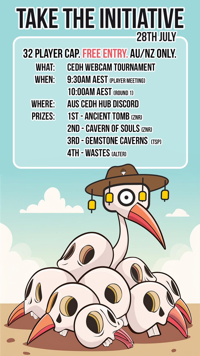 AusCEDH's tweet photo. Only 9 more days until we are back at it again! 

So, make sure to get signed up! Link in the bio for our discord and join in on our monthly tournament series 😁

#mtg #MTGBloomburrow #MTG #MagicTheGathering #CEDH #cedh #Cedh #EDH #edh #commander https://t.co/5IWoRXb3Zu