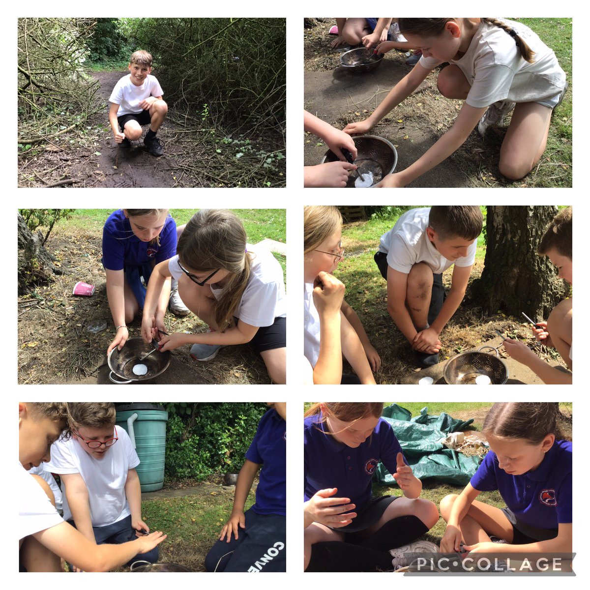 LostockGralamPr's tweet photo. Forest schools fun for Toucans. Using flint and steel to light mini fires, making dens and constructing swings. Team work, resilience, friendship, perseverance. #LGCEScience #LGCEForestSchools https://t.co/OMTqQ4B94L