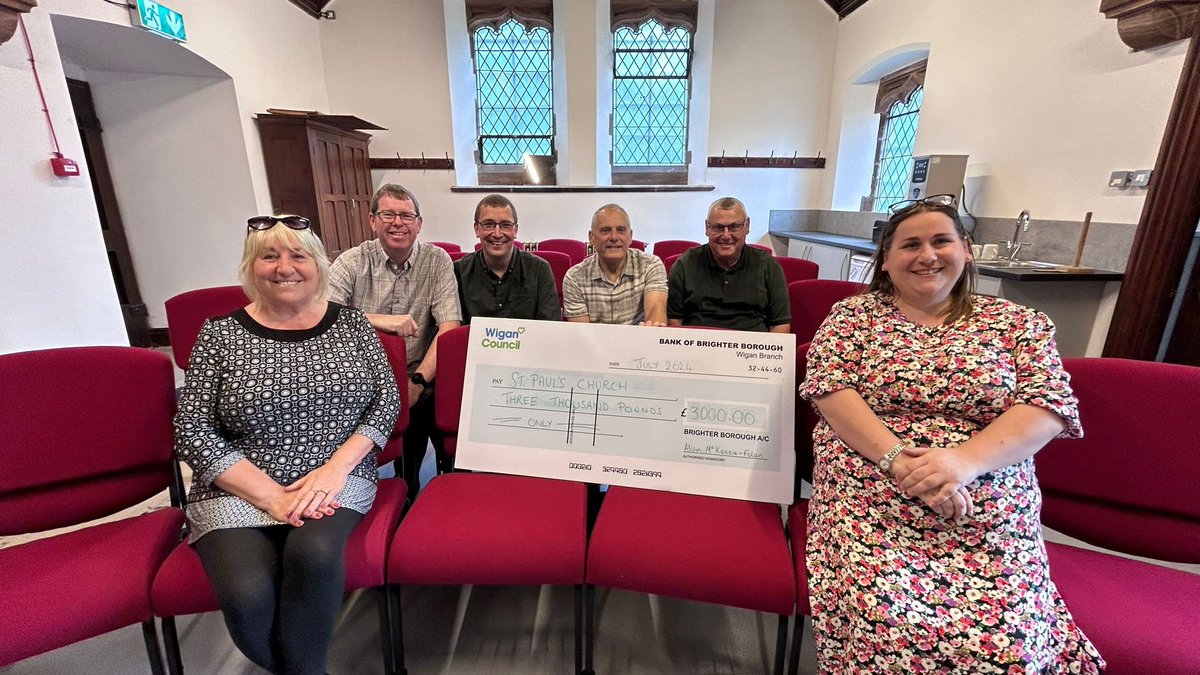 Cllr Helen O'Neill (@hon24885) on Twitter photo Supporting the ongoing work at
<a href="/Stpauls15/">ST Pauls Goose Green</a> today. Great to see the progress being made to make the community hub. Funds secured by your Labour Teams in #Worsleymesnes & #Winstanley for the chairs. <a href="/moleyPM/">Paul Molyneux</a> <a href="/DavidHurst329/">david hurst</a> <a href="/mtmorgan62/">Mariet62</a> <a href="/clivemorgan1959/">Clive Morgan</a> <a href="/paul/">Paul Rollo</a> Supporting the ongoing work at
<a href="/Stpauls15/">ST Pauls Goose Green</a> today. Great to see the progress being made to make the community hub. Funds secured by your Labour Teams in #Worsleymesnes & #Winstanley for the chairs. <a href="/moleyPM/">Paul Molyneux</a> <a href="/DavidHurst329/">david hurst</a> <a href="/mtmorgan62/">Mariet62</a> <a href="/clivemorgan1959/">Clive Morgan</a> <a href="/paul/">Paul Rollo</a>
