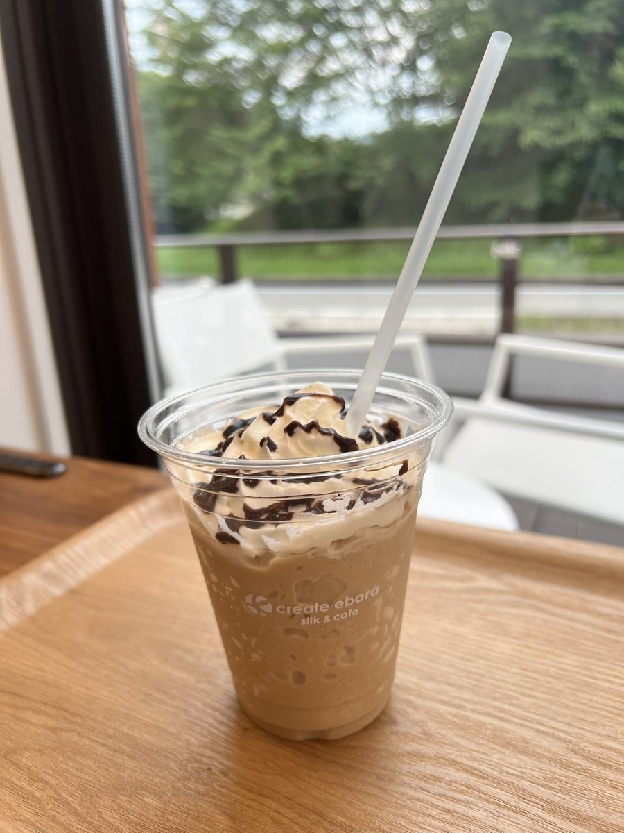 create_ebara's tweet photo. ついに登場コーヒーミルッシュ❕❕😆今月から販売開始です✨
こだわりの焙煎職人によるコーヒー豆とヒラヤミルク使用のクリエイトエバラのオリジナル冷たいフローズンドリンクです❤️
もちろんテイクアウトもできます❕❕
#kyoto #Japan #threeviewsofjapan
#天橋立 #宮津カフェ #クリエイトエバラ https://t.co/XGe5sxYTaw