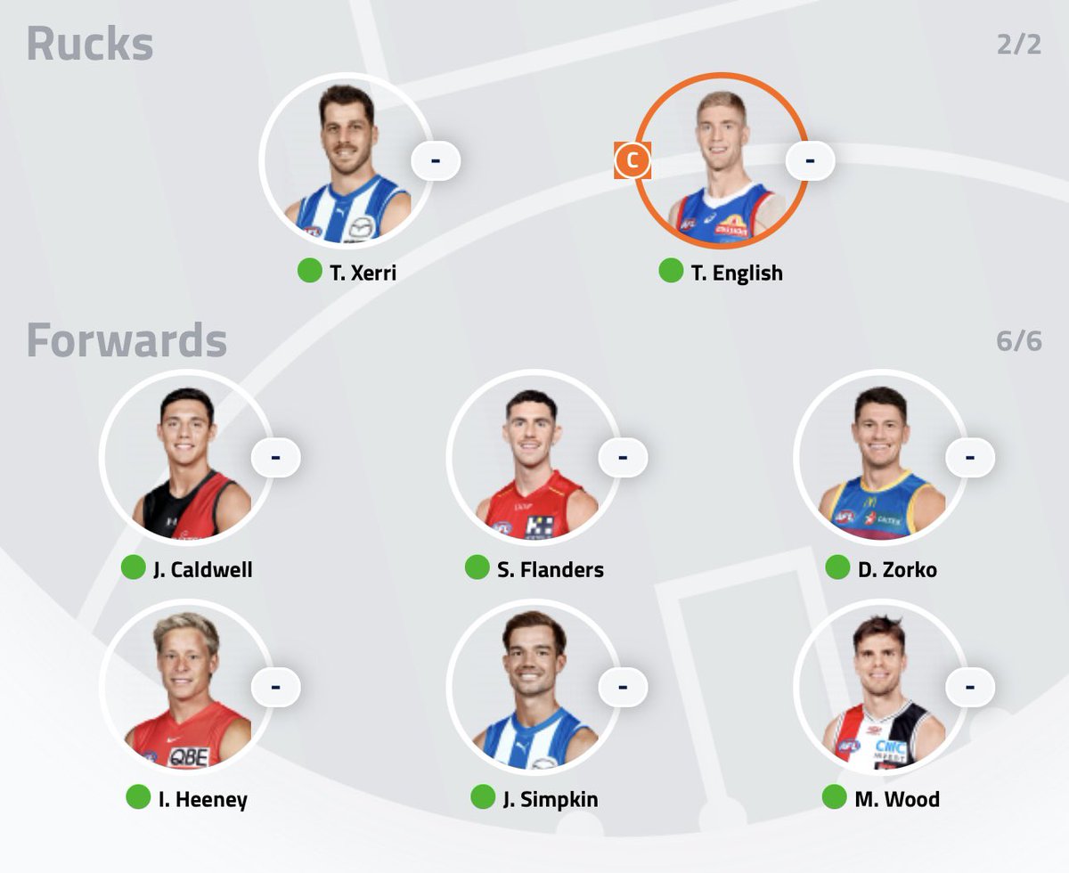 29k in bank, 2 trades, somebody help me 😂 #AFLFantasy