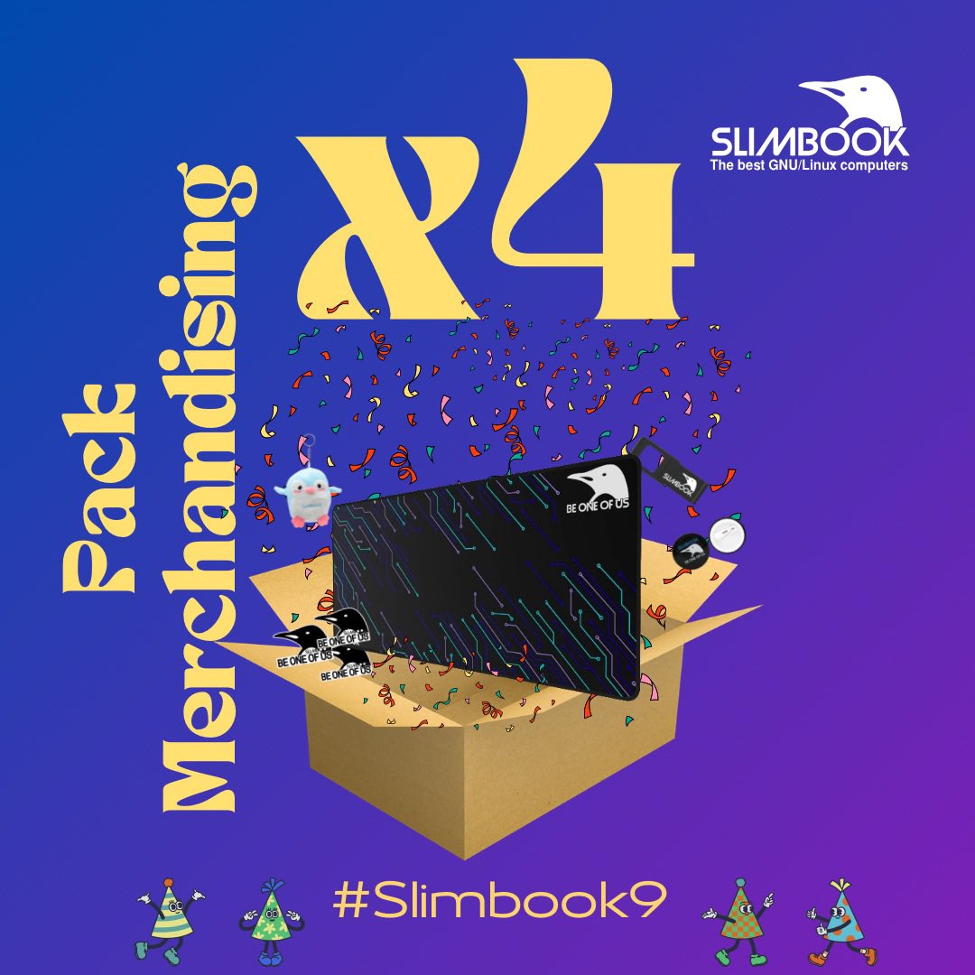🗣️🖥️🐧 NUEVO SORTEO 🗣️⌨️🐧

Último 🎁 SÚPER SORTEO 🎁 por nuestro 9º aniversario 🎂 de esta NOVEDAD ya disponible en web 🙌😎 ¡NUEVA ALFOMBRILLA XXL!
Para participar solo tienes que cumplir las siguientes condiciones 😚🤞🍀

✅ Sigue a <a href="/slimbook/">SLIMBOOK</a>
✅ Haz RT a esta publicación 🔁
✅
