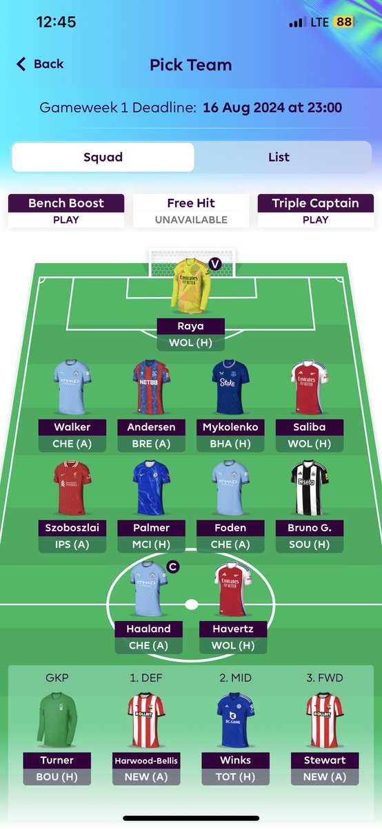 FPLCue's tweet photo. First Draft 
Your thoughts!? 

1.0 m Itb. 

#FPL #FPLcommunity https://t.co/MOWESlqlJT
