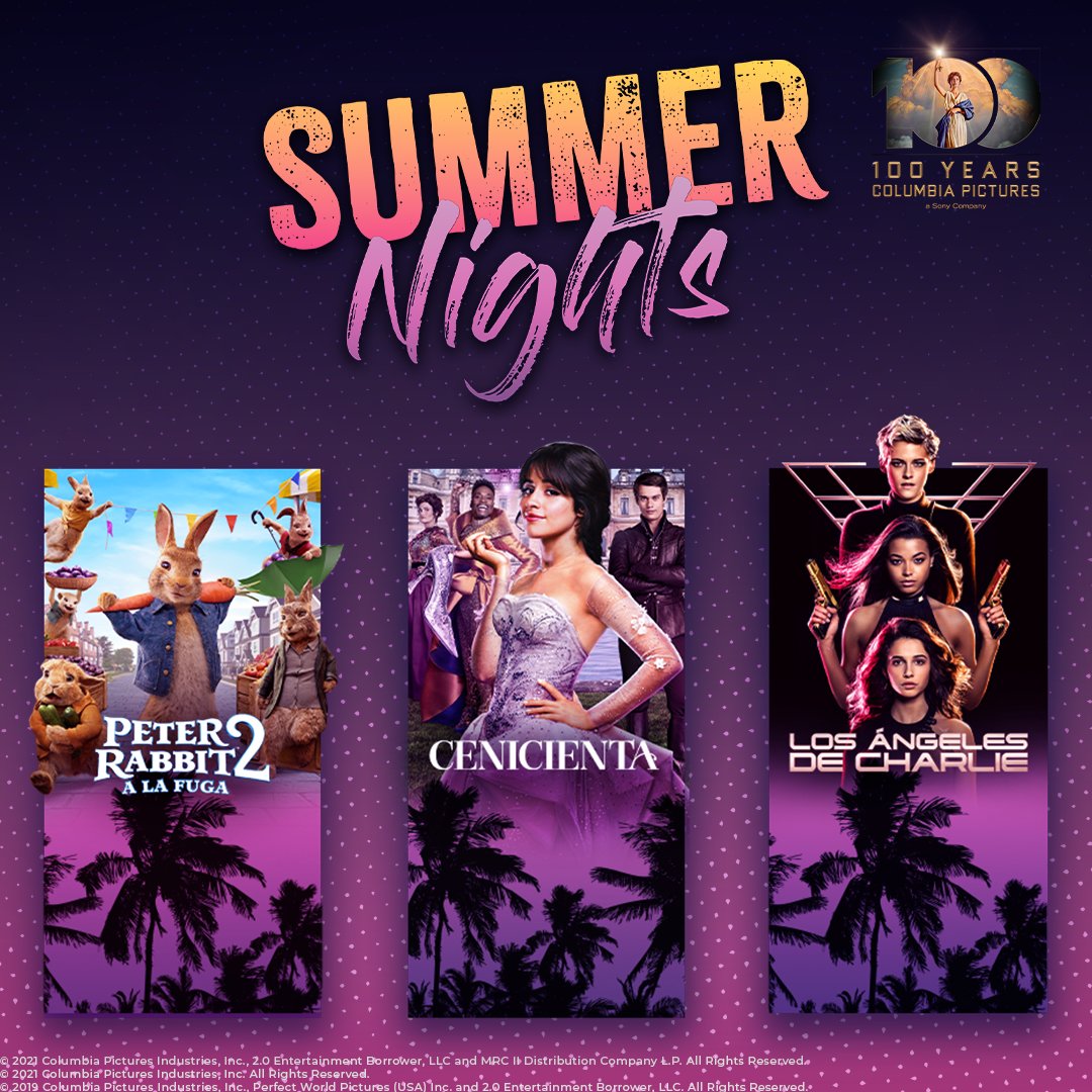 sonypicshomees's tweet photo. Hoy, en el menú de promos de verano tenemos:
De primero, “Peter Rabbit”, de segundo el live action de la “Cenicienta” y de postre, la nueva versión de los “Ángeles de Charlie”.
Disfruta de la promoción, disponibles en Rakuten TV y Prime Video.
#BeHomy #SummerNight #Cine https://t.co/t6BgceIekU