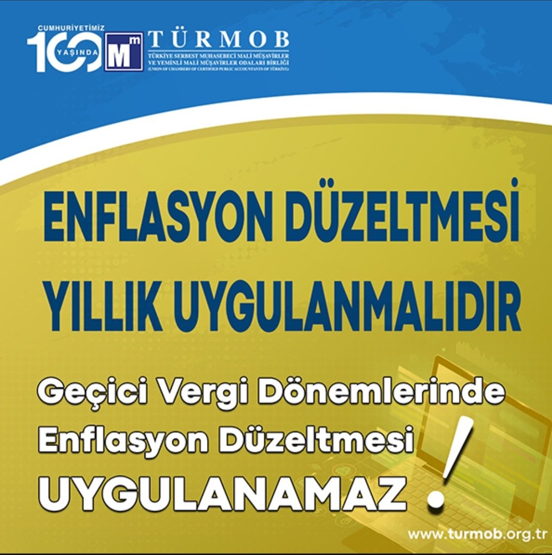 #enflasyonmuhasebesiyıllıkolmalıdır