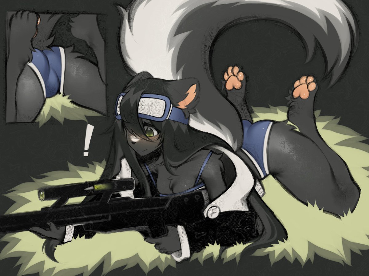 Mega_Moppa's tweet photo. art trade with another skunk lover ! find the alt🦨 https://t.co/m9bAkswcaI