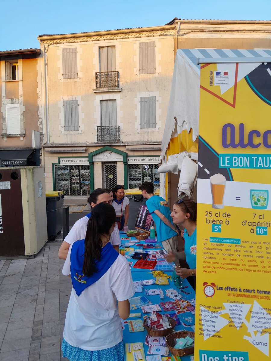 L’association Avenir Santé est présente du 17 au 21 juillet sur les fêtes de la Madeleine à <a href="/MontdeMarsan/">Mont de Marsan</a>, sur la place Saint-Roch, avec un espace de prévention et un bar à eau ! Nos intervenants accueillent, conseillent, accompagnent le public, dans une logique de prévention et