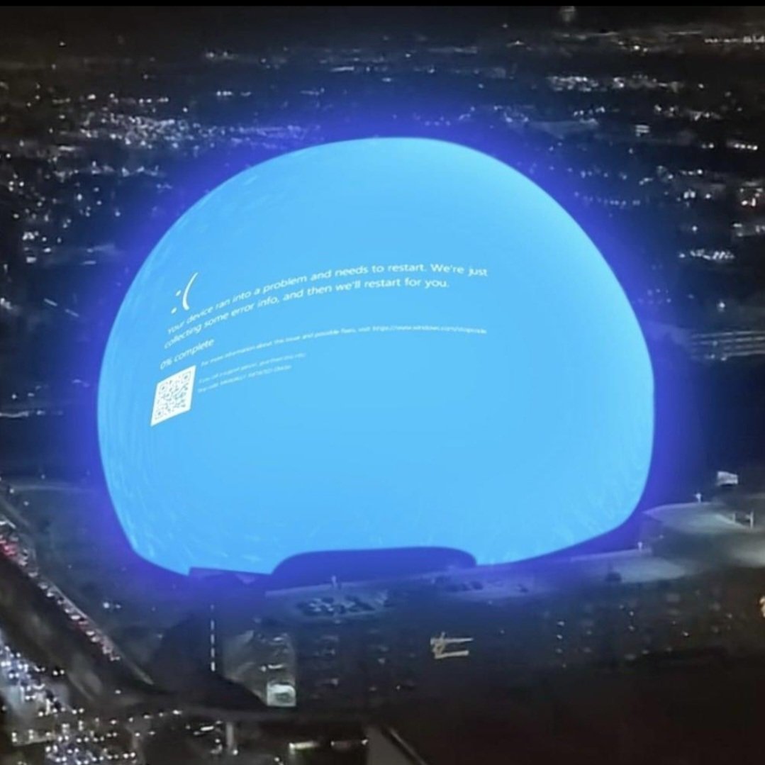 MuthaNagavamsi's tweet photo. If you see this on your screen. Don't panic, you are not alone. A global Microsoft outage. https://t.co/5Rwf9jMmUE