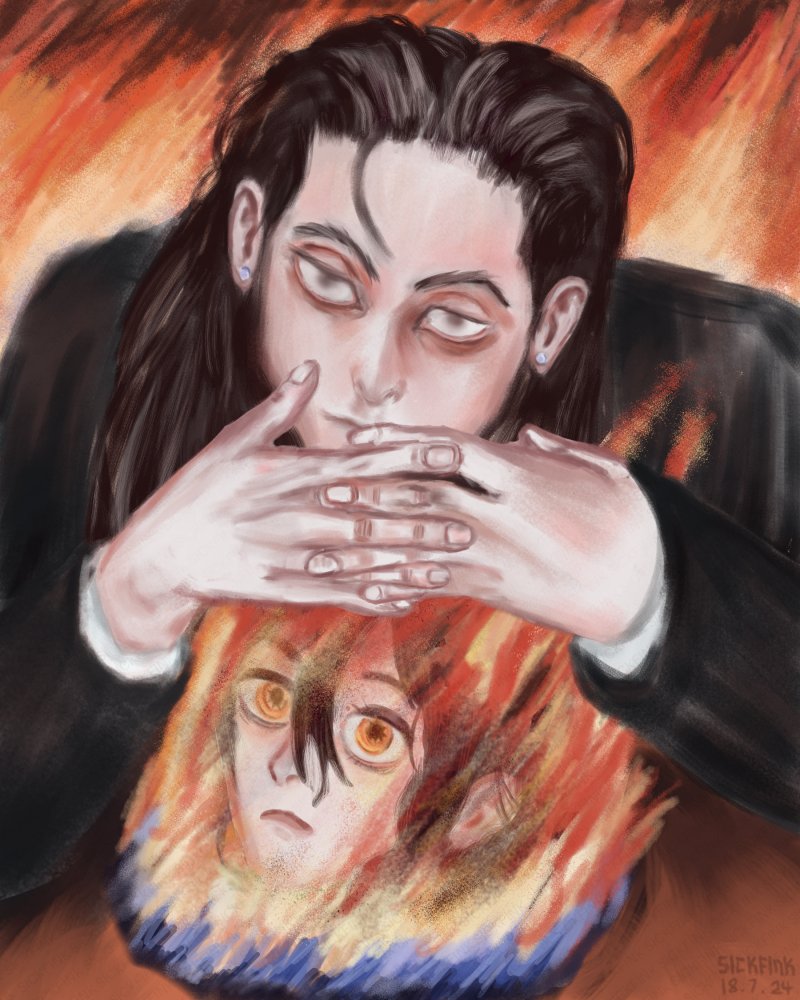 sickfink's tweet photo. burn for me, baby.
#chainsawman #barem #csm170 https://t.co/8Cjx3AVpny