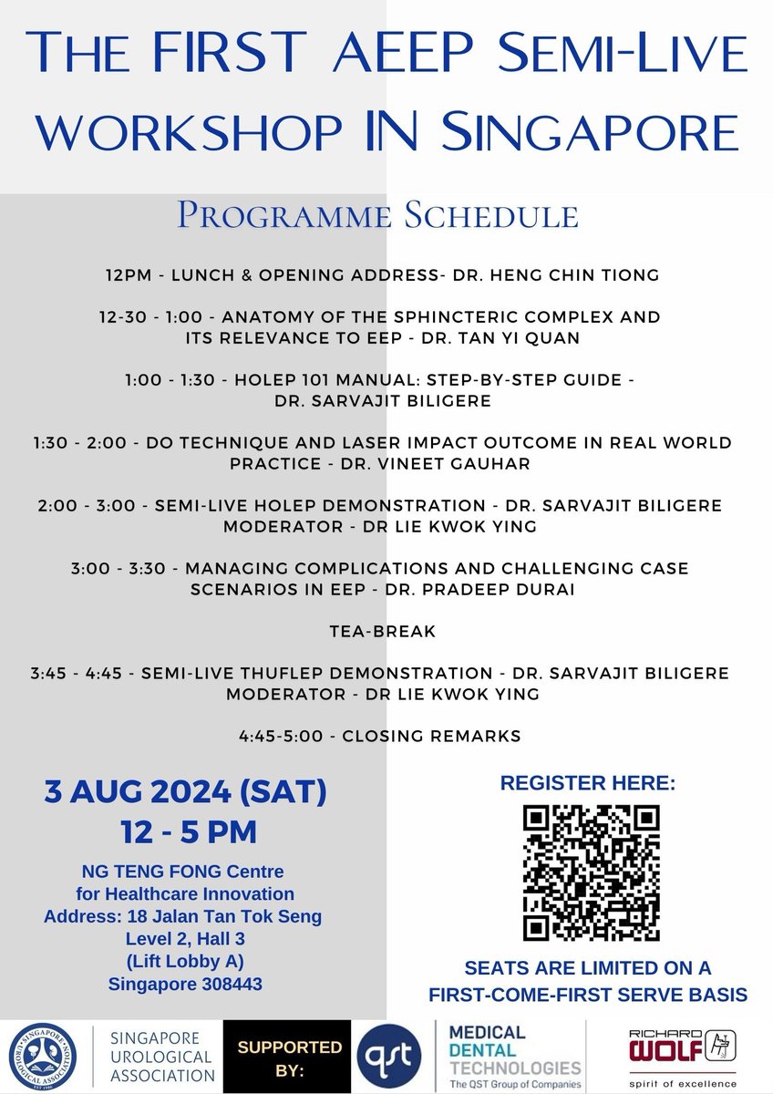 Sarvajit Biligere (@doc_sarvajit) on Twitter photo Last call to all #Jedis! 
2 weeks to go!
Register using the QR code and come join us for a fun filled event on #EEP
#HoLEP #ThuFLEP
#HoLEPverse
#UroSoMe Last call to all #Jedis! 
2 weeks to go!
Register using the QR code and come join us for a fun filled event on #EEP
#HoLEP #ThuFLEP
#HoLEPverse
#UroSoMe