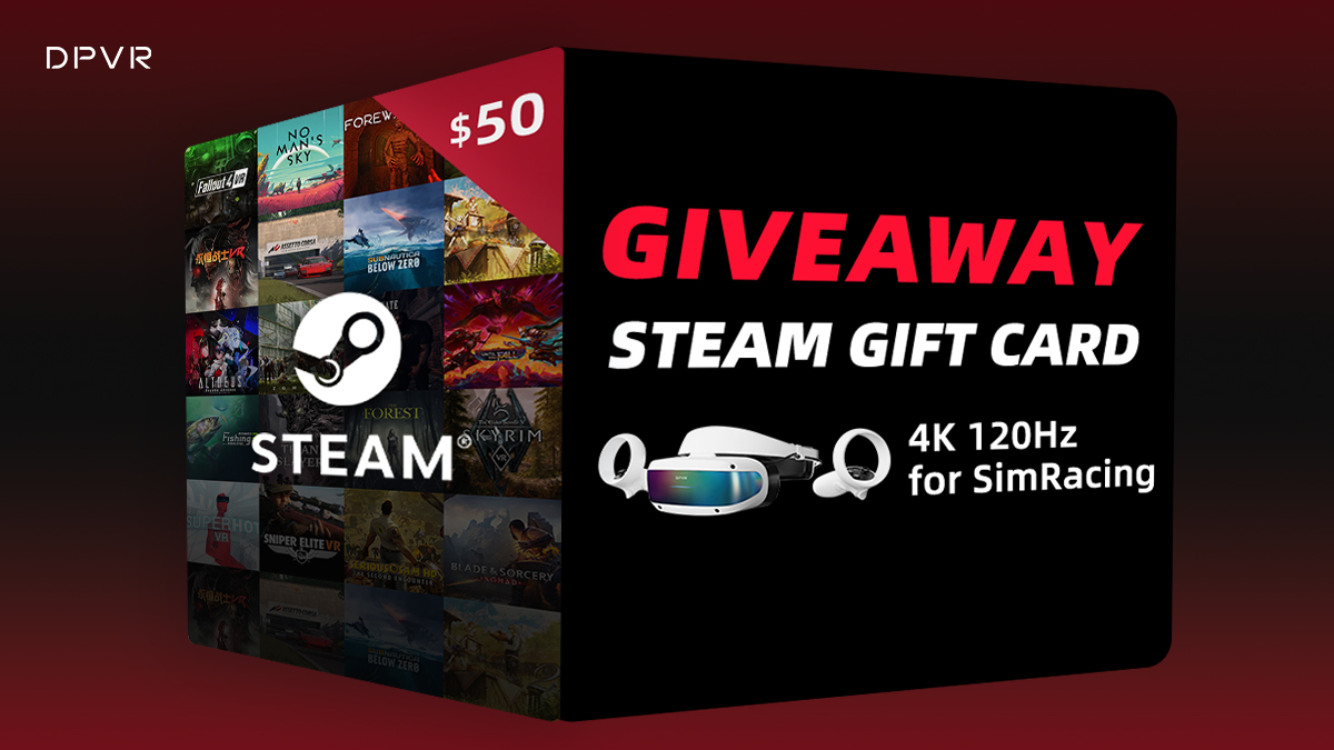 🎁WIN A $50 STEAM WALLET GIFT CARD🎁

To enter:
1⃣ Follow <a href="/DPVR_Global/">DPVR</a> 
2⃣ Repost and comment "DPVR E4 for SimRacing" 

Extra bonus for writing your favorite racing simulator in the comments below.

🗓️Winner will be picked on July 26th