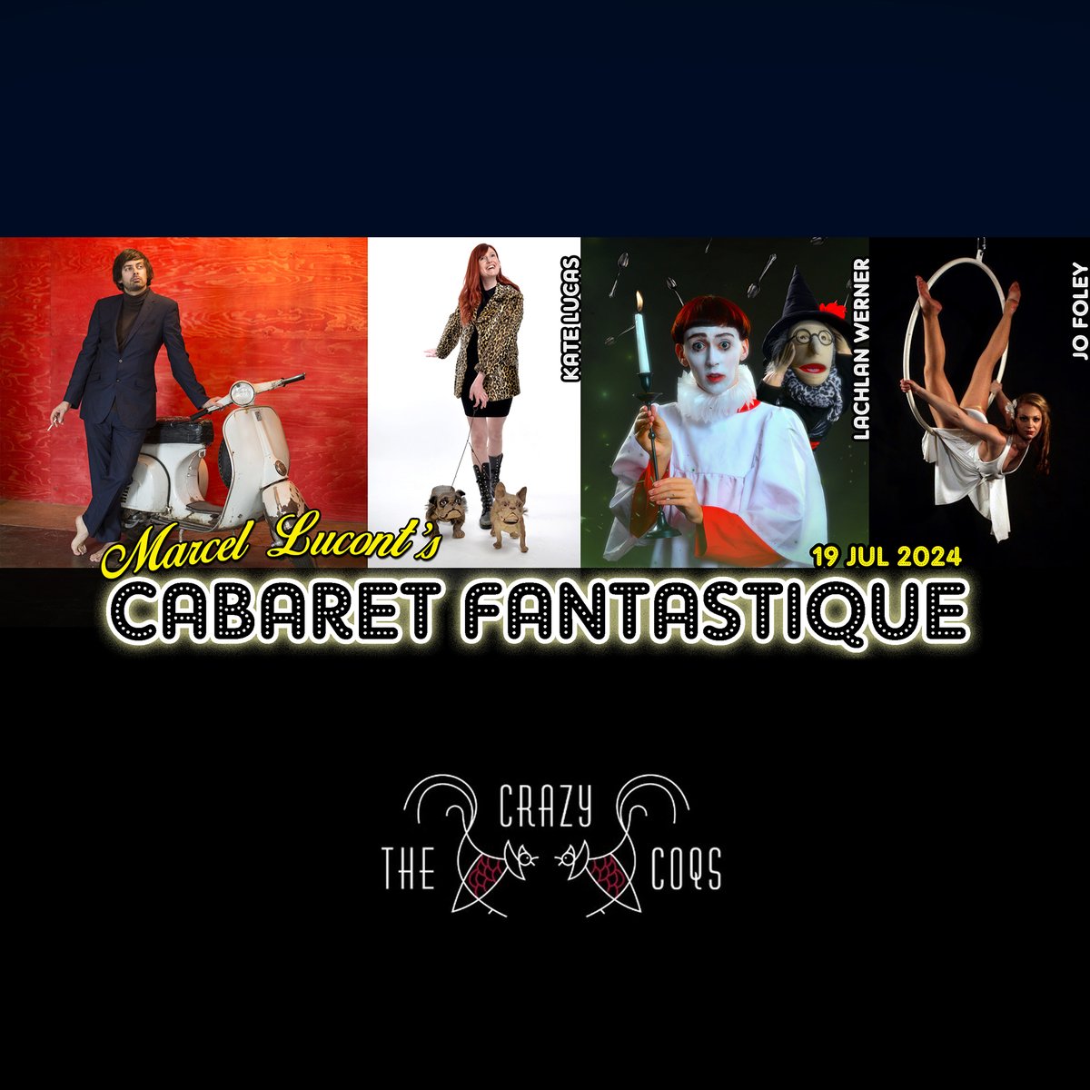 Marcel Lucont (@marcellucont) on Twitter photo TONIGHT in Soho, the final Cabaret Fantastique at <a href="/CrazyCoqs/">Crazy Coqs</a> until October.
With special guests:
<a href="/jofoleyhoop/">Jo Foley</a>
<a href="/katelucascomedy/">Kate Lucas</a>
<a href="/LachyWerner/">Lachy Werner 🥄</a>
Come on down to London's greatest subterranean art deco cabaret den (with air conditioning):
brasseriezedel.com/events/cabaret… TONIGHT in Soho, the final Cabaret Fantastique at <a href="/CrazyCoqs/">Crazy Coqs</a> until October.
With special guests:
<a href="/jofoleyhoop/">Jo Foley</a>
<a href="/katelucascomedy/">Kate Lucas</a>
<a href="/LachyWerner/">Lachy Werner 🥄</a>
Come on down to London's greatest subterranean art deco cabaret den (with air conditioning):
brasseriezedel.com/events/cabaret…