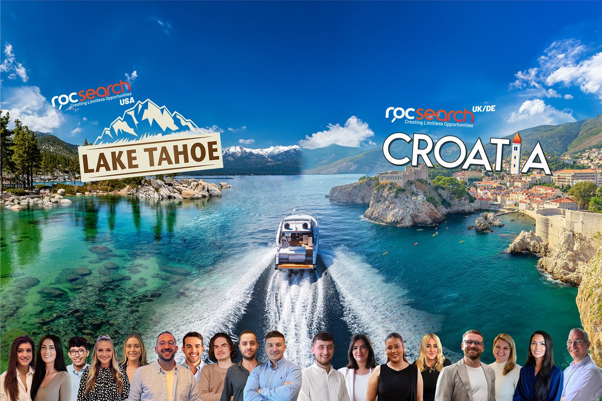 Our second Roc Search incentive trip of the year is in full swing! Our UK and Germany teams have landed in Croatia and our US team are on route to Lake Tahoe to celebrate their incredible achievements. Stay tuned for highlights from these incredible trips! #RocSearchRewards