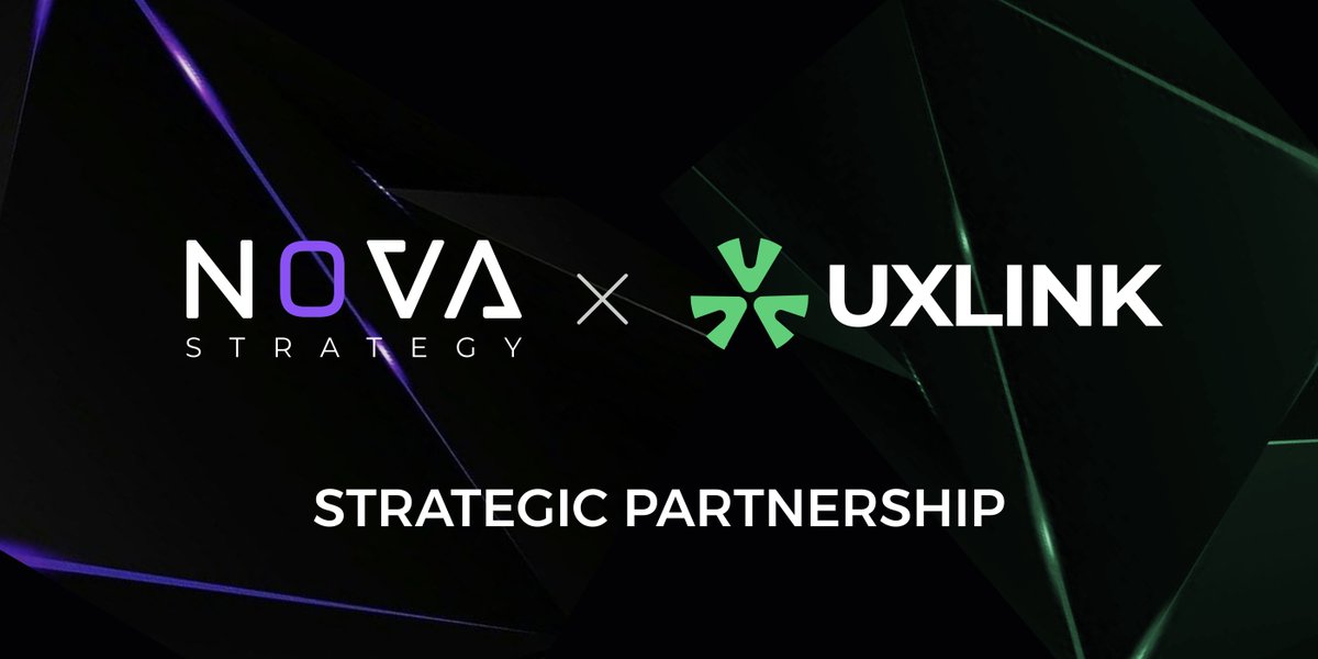 theNovaStrategy's tweet photo. 🎉 Huge congratulations to @UXLINKofficial on the successful launch and incredible achievements over the past 24 hours!
👏 We are honored to be part of this journey. Look forward to continuing our support in growing and expanding the UXLINK ecosystem! 🌐
$UXLINK #Novastrategy https://t.co/ZuAt5PUE2P