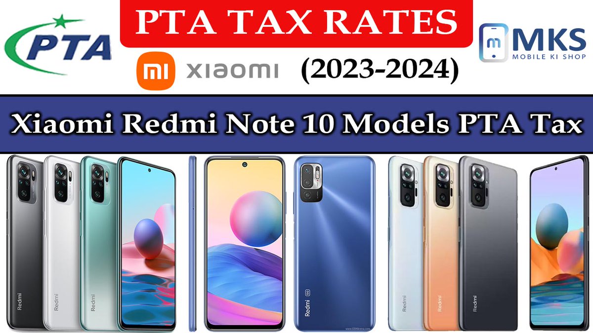 mobilekishop's tweet image. Xiaomi Redmi Note 10 All Models PTA Tax in Pakistan
For More Information Please Visit Our Blog
Visit: tinyurl.com/khennzb8
#Xiaomi #RedmiNote10 #PTATax #RedmiNote10Pakistan #MobileTax #Smartphones #TechNews #TechInPakistan #MobileUpdates