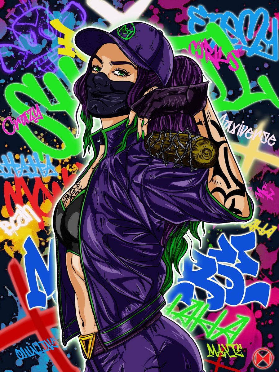 GM #NFTCommmunity ! ☕️

<a href="/miss_maxie/">Maxie</a> is having fun by drawing the Maxigirls in other styles. These artworks will be sold as normal prints for a wider audience during public conventions, etc.

Here's Shekil as Harley Quinn. 😃

#nft #nftart #womeninweb3 #cryptoartist #nfts