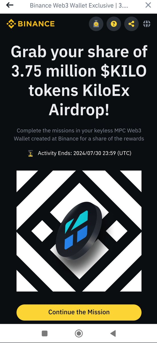 OxShinchan's tweet image. Completed recently #binanceweb3 $KILO  airdrop which costs only around 0.3$ fees 🤣 let&apos;s see how much we get this time I did this with my 2 accounts