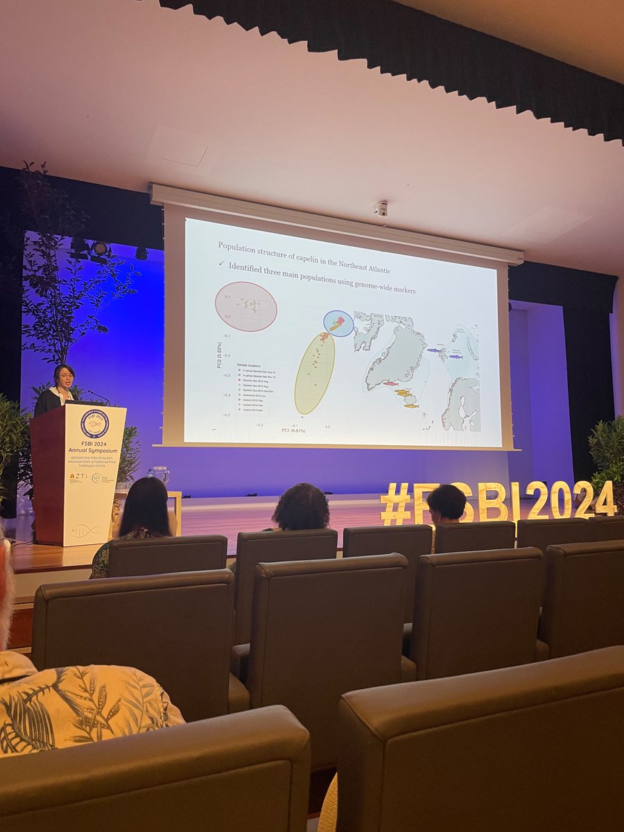 JentoftSissel's tweet image. Have had some wonderful days here in Bilbao at #FSBI2024 🙌🙌 A week full of talks spanning eDNA, population genomics on multiple fish species, long term forcasting to seafood traceability 🐟🐟🐟 @TheFSBI