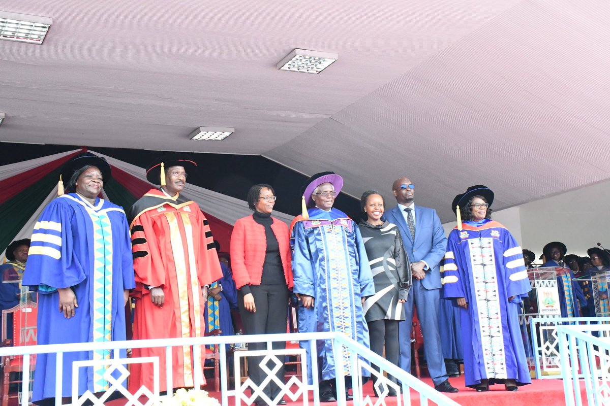 KenyattaUni's tweet photo. Exciting news! Amb. Dr. Francis Kirimi Muthaura is now the Chancellor of Kenyatta University. #KU55thGraduation #ProudToBeKU #KUClassof2024 https://t.co/jpTCQwlDbw