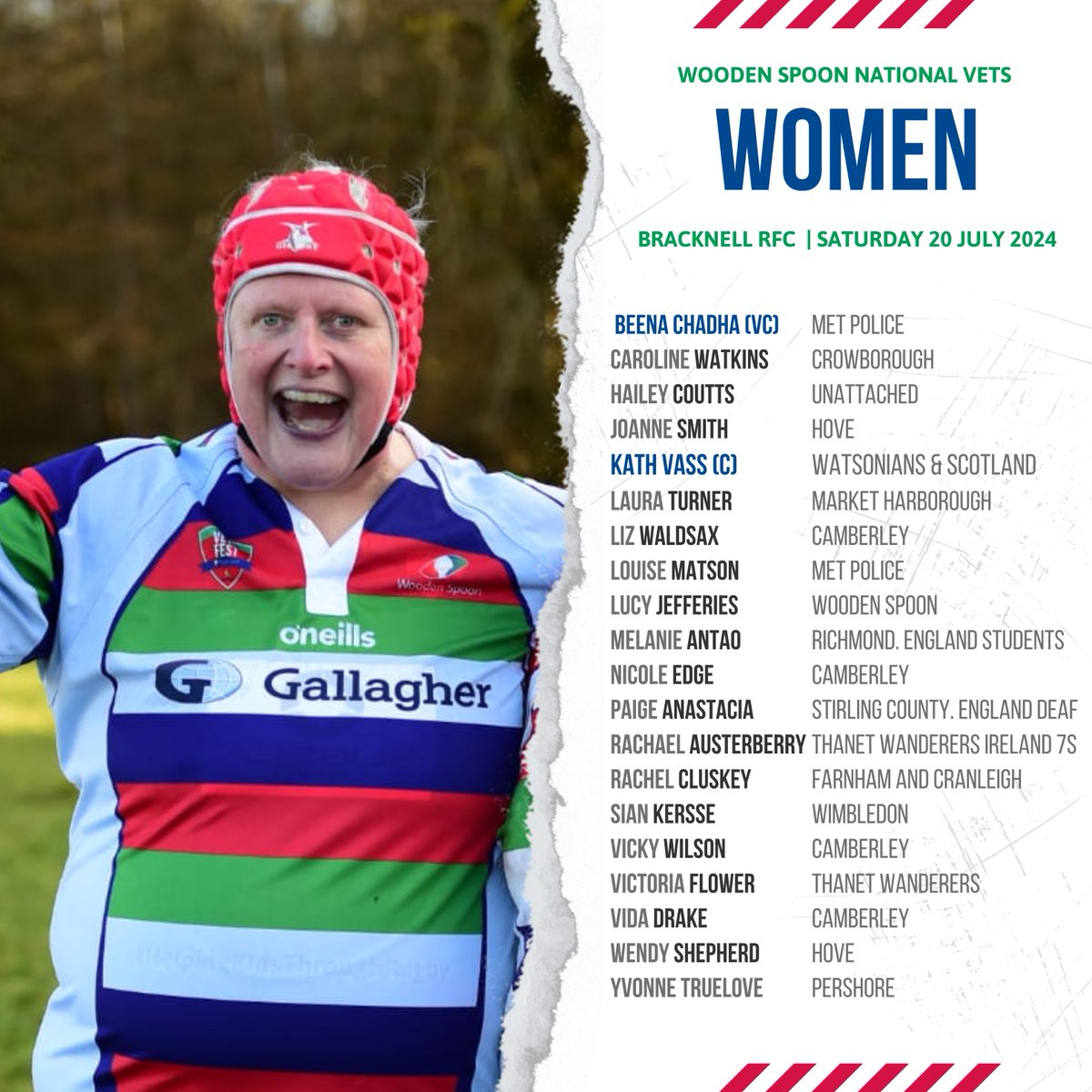 charityspoon's tweet photo. Our Men's and Women's national vets are looking forward to stepping onto the pitch at @bracknellrfc 🏉 this weekend ahead of our End of Season event 🎉

Come and support! 👏 https://t.co/1F4MzeUJGa