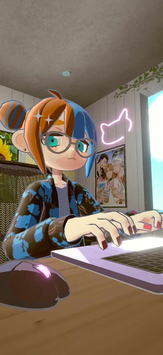 「原稿をやらないといけないというのに…goghが楽しすぎて……_φ(・_・アバター」|ハズ🌟4/22OPVRフリュー本のイラスト
