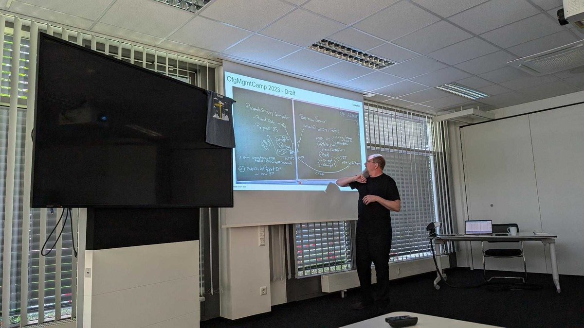 betadots (@betadots) on Twitter photo Here are some impressions from Martin Alfke's talk (topic: âHow Foreman Community enables new contributorsâ) at the Foreman 15th birthday party in Munich!
Photos by Tim Meusel <a href="/BastelsBlog/">bastelfreak</a>
<a href="/ATIXAG/">ATIXAG</a> <a href="/tuxmea/">Martin Alfke</a>
#devops #opensource #newtechnology #foreman Here are some impressions from Martin Alfke's talk (topic: âHow Foreman Community enables new contributorsâ) at the Foreman 15th birthday party in Munich!
Photos by Tim Meusel <a href="/BastelsBlog/">bastelfreak</a>
<a href="/ATIXAG/">ATIXAG</a> <a href="/tuxmea/">Martin Alfke</a>
#devops #opensource #newtechnology #foreman