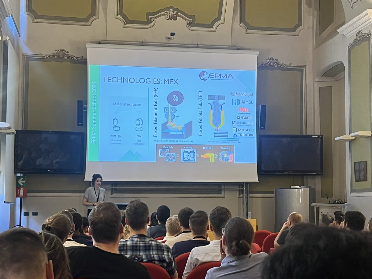 gemmaherranzpim's tweet photo. Thanks to @EuroPMAssoc for inviting us to a new edition of the PM Summer School at Alessandria. We are happy to continue training more people in the exciting world of powder metallurgy. Thanks also Marco Actis for the great organization. @DYPAM_UCLM @Cris_Berser https://t.co/JlLgeyx64L