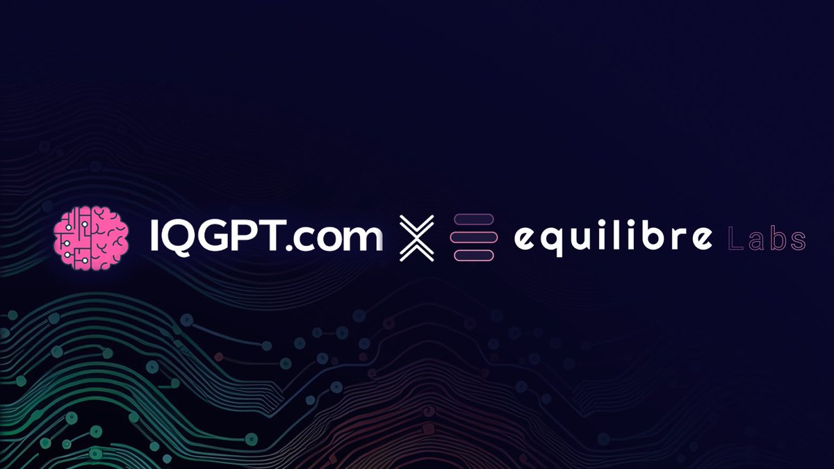 IQ AI (@iqaicom) on Twitter photo IQ GPT is live on Équilibre Labs !
<a href="/Equilibre_Labs/">Equilibre LABS</a> is a decentralized finance (DeFi) platform designed to enhance liquidity provision and exchange processes via its automatic market maker (AMM) and the ve(3,3) model 💎
Learn more 🔗 iq.wiki/wiki/equilibre… IQ GPT is live on Équilibre Labs !
<a href="/Equilibre_Labs/">Equilibre LABS</a> is a decentralized finance (DeFi) platform designed to enhance liquidity provision and exchange processes via its automatic market maker (AMM) and the ve(3,3) model 💎
Learn more 🔗 iq.wiki/wiki/equilibre…