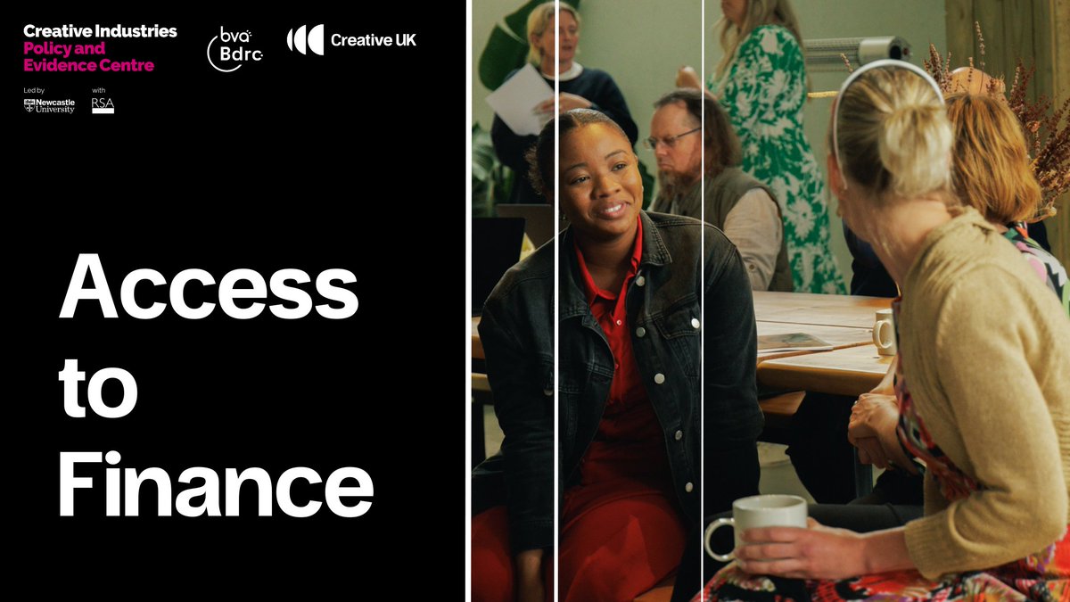 WeAreCreativeUK's tweet photo. Today, in partnership with @CreativePEC and BVA BDRC, we launch our #AccessToFinance research to better understand the landscape of creative finance and funding.

Use your voice and submit here: https://t.co/NAv9KbDsR3 

Supported by @CreativeIndsUK @BloombergDotOrg @YouTube https://t.co/MKP1Xb3SYw