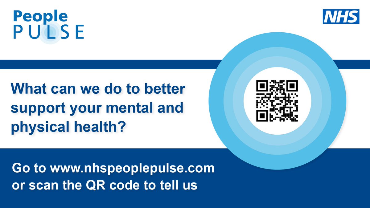 #TeamUHD, do you know how to access our staff health and wellbeing services? Use the nhspeoplepulse.com survey to help us improve the way we communicate our occupational health services to you.