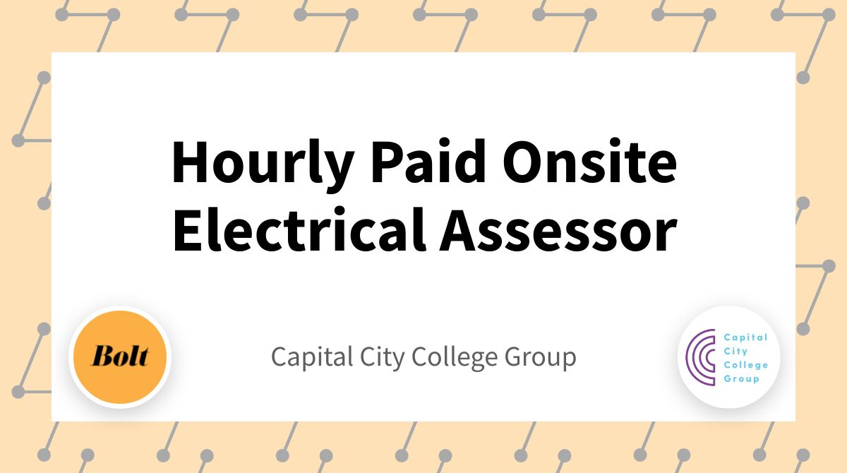 Now hiring! Hourly Paid Onsite Electrical Assessor at Capital City College Group - 📍London  - Apply on our website or browse through 1,000s of FE, Skills &amp; Learning jobs hiring right now 🙌buff.ly/3WrECqM
