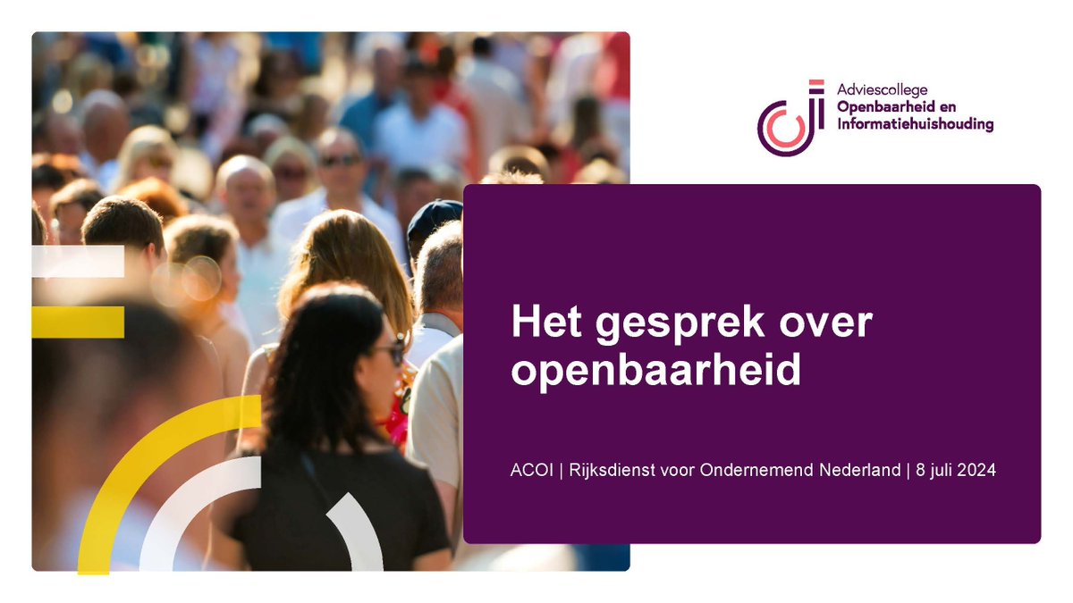 Hoe voer je een goed gesprek met iemand die een Woo-verzoek heeft ingediend? Wat heb je daarvoor nodig? Hoe ga je om met weerstand? Lees meer over de bemiddelingstraining die het ACOI verzorgde bij het RVO in Assen: acoi.nl/actueel/nieuws…