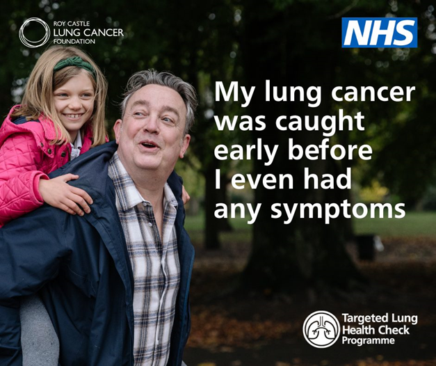 Targeted lung health checks help us get ahead of lung cancer – before symptoms even start.

If you’re invited for a lung health check, make sure you book your appointment – even if you feel well.

happyhealthylives.uk/lunghealthcheck