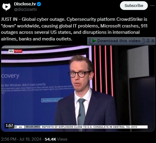 howtomalware's tweet photo. Just in: #Microsoft Experiencing Global Outage! #CrowdStrike update to blame? Outage causes problems all over the world tied to the #Azure systems. What We Know So Far: https://t.co/scNeXWJ62R https://t.co/EVTS4ppuOr