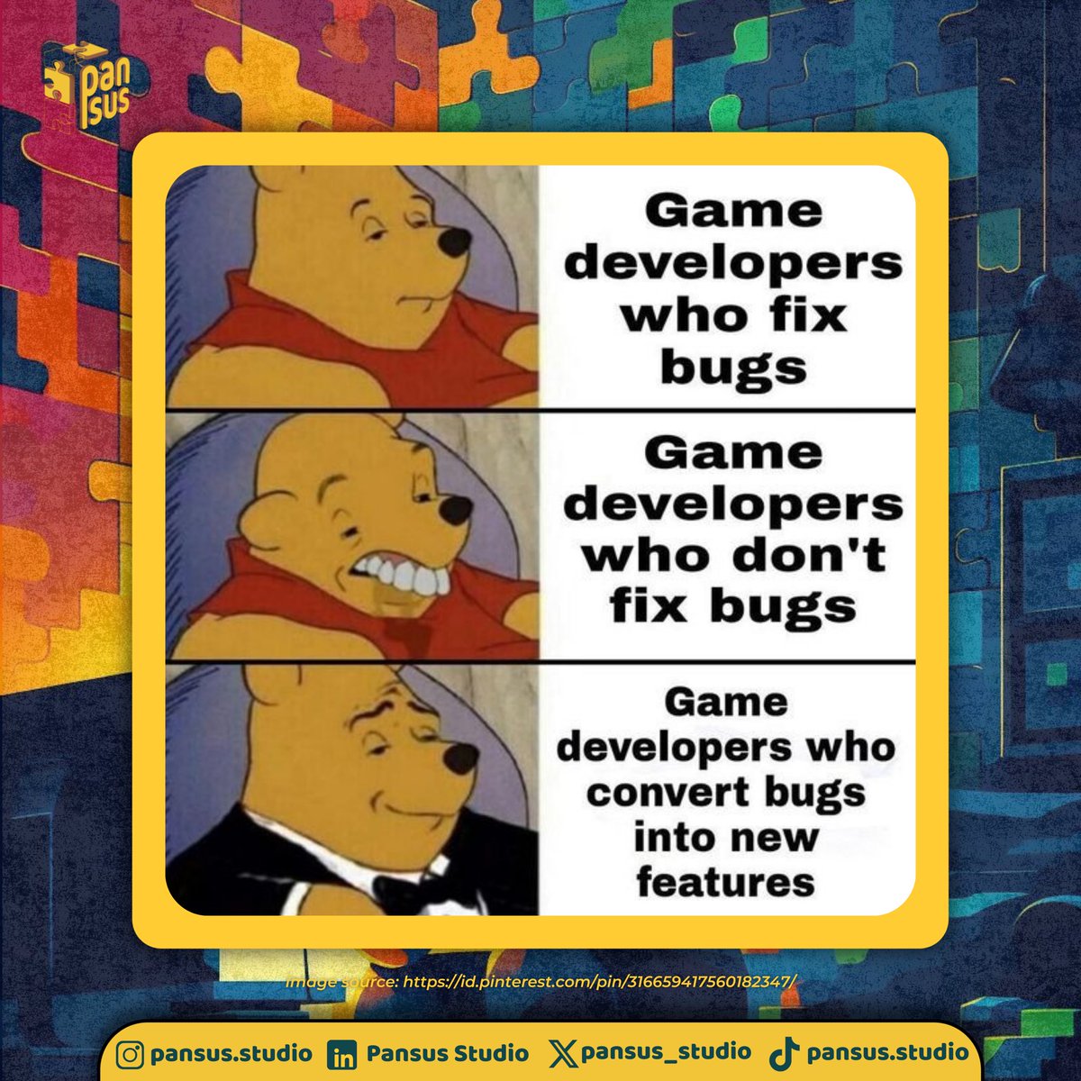 pansus_studio's tweet image. Who can relate?😭🫵🏼

#creativityintojoy #developermeme #indiegamedev