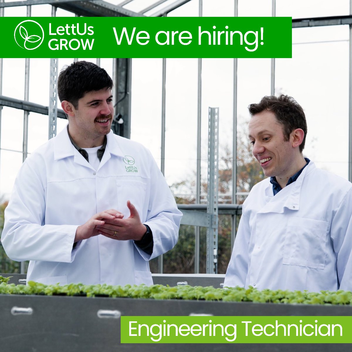 LettUs Grow is hiring! 🌿

We're looking for an Engineering Technician to maintain our research &amp; development sites in Bristol &amp; assist in the assembly &amp; production of our Aeroponic Rolling Benches.

Apply here before 29th July: hubs.la/Q02Hch7w0

#bristoljobs #techjobs