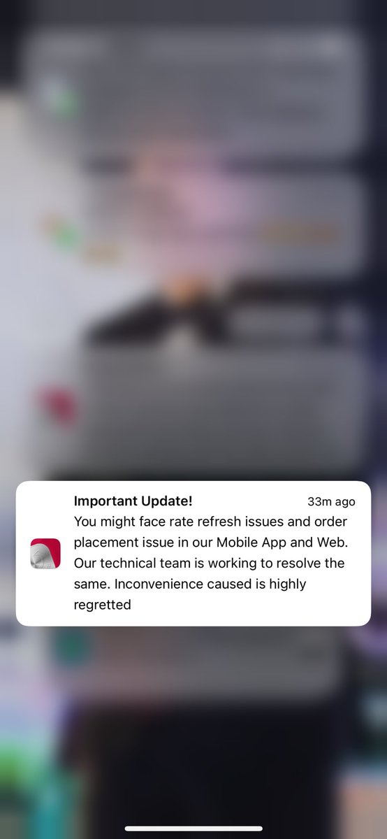 GadiaHarsh's tweet photo. 5 paisa one of the leading broker in india ,  today from last 3 hour it’s not working , in this a lot of people will lose there amount no sl , no target , no order - nothing is working !! 

For this loss who is responsible !!

And for this they are just sorry !
@5paisa @NSEIndia https://t.co/ZeyusrW0qz