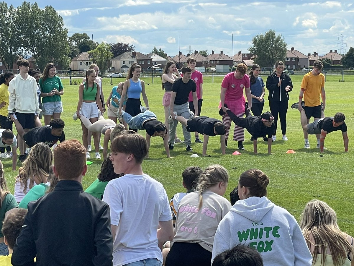 STMRCA's tweet photo. Year 12 students enjoying the Sixth Form tradition of “Old School Sports Day” — there were a few tumbles in the sack race! https://t.co/hbe7tJ9TAW
