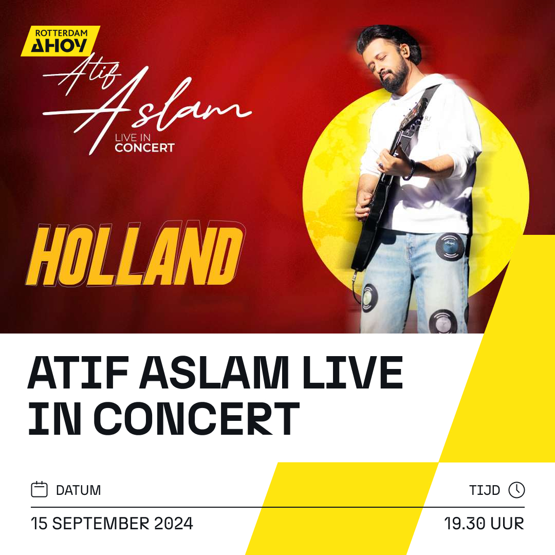 rotterdamahoy's tweet photo. De veelgeprezen zanger en songwriter Atif Aslam betreedt op 15 september 2024 RTM Stage om met zijn volledige liveband voor een onvergetelijke avond te zorgen 🎤📷
Tickets zijn verkrijgbaar vanaf maandag 22 juli om 10:00 uur via https://t.co/KLl02Ov4N6
#atifaslam #rtmstage https://t.co/AFVJL0p0TU