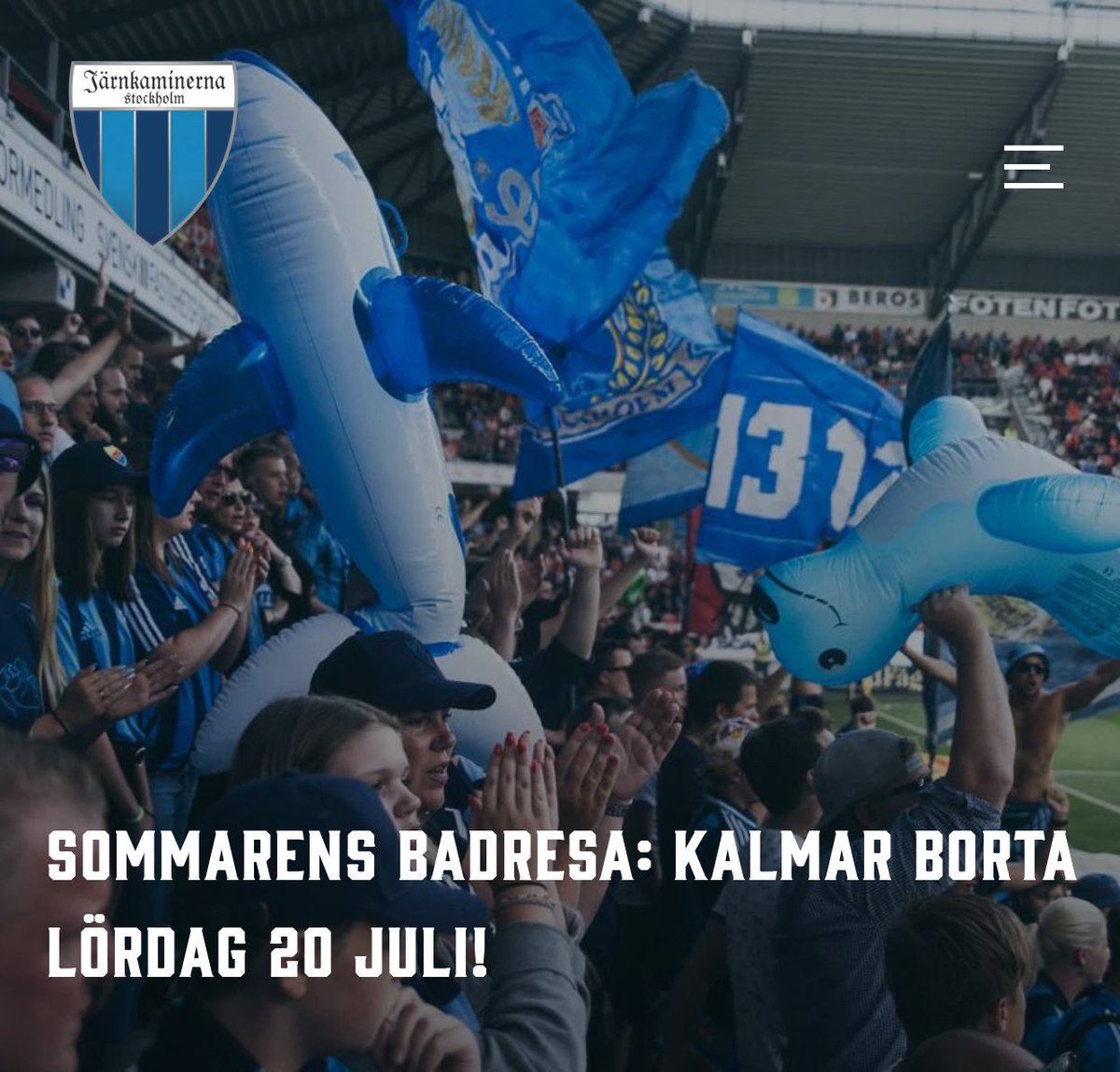 Imorgon ses vi i Kalmar! 

Samling på Larmtorget.

Sen sjunger vi hem tre poäng till stan!